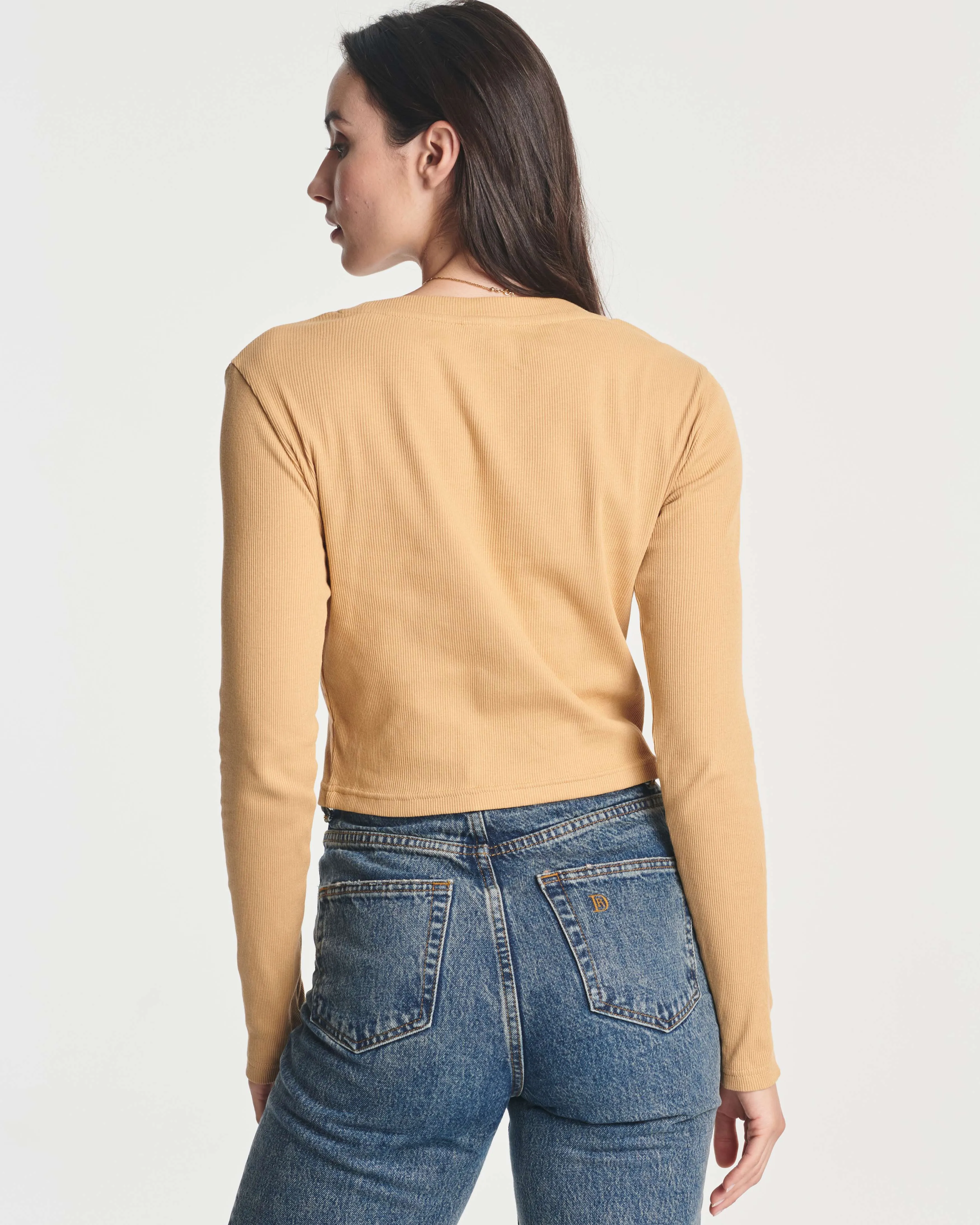 4 Pack: Women's Long Sleeve Ribbed Knit Crop Top (Available in Plus Size)