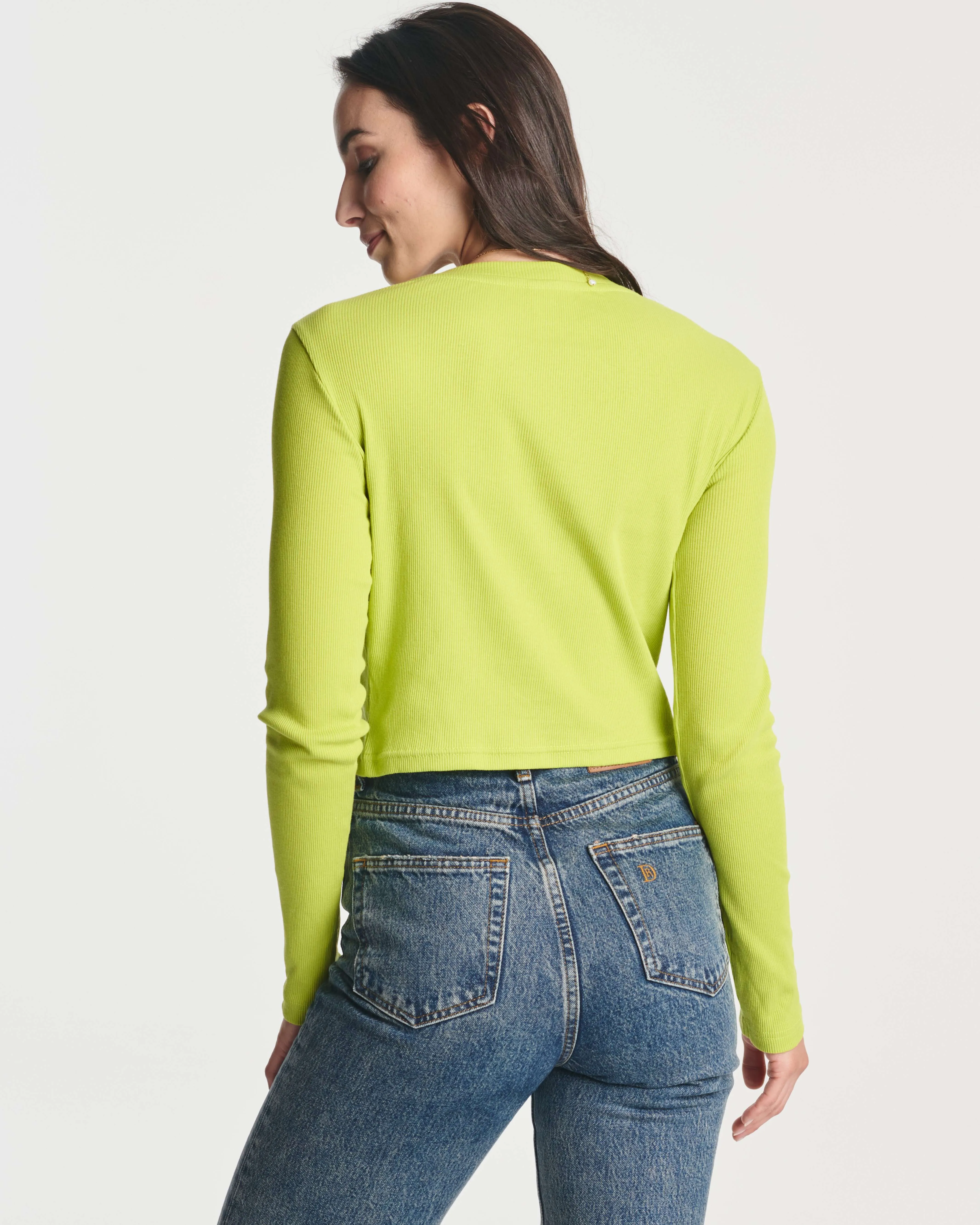 4 Pack: Women's Long Sleeve Ribbed Knit Crop Top (Available in Plus Size)