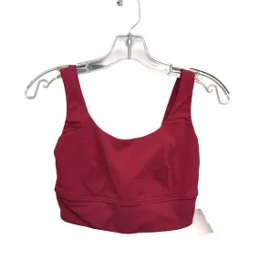 Athletic Bra By Lululemon In Magenta, Size: M