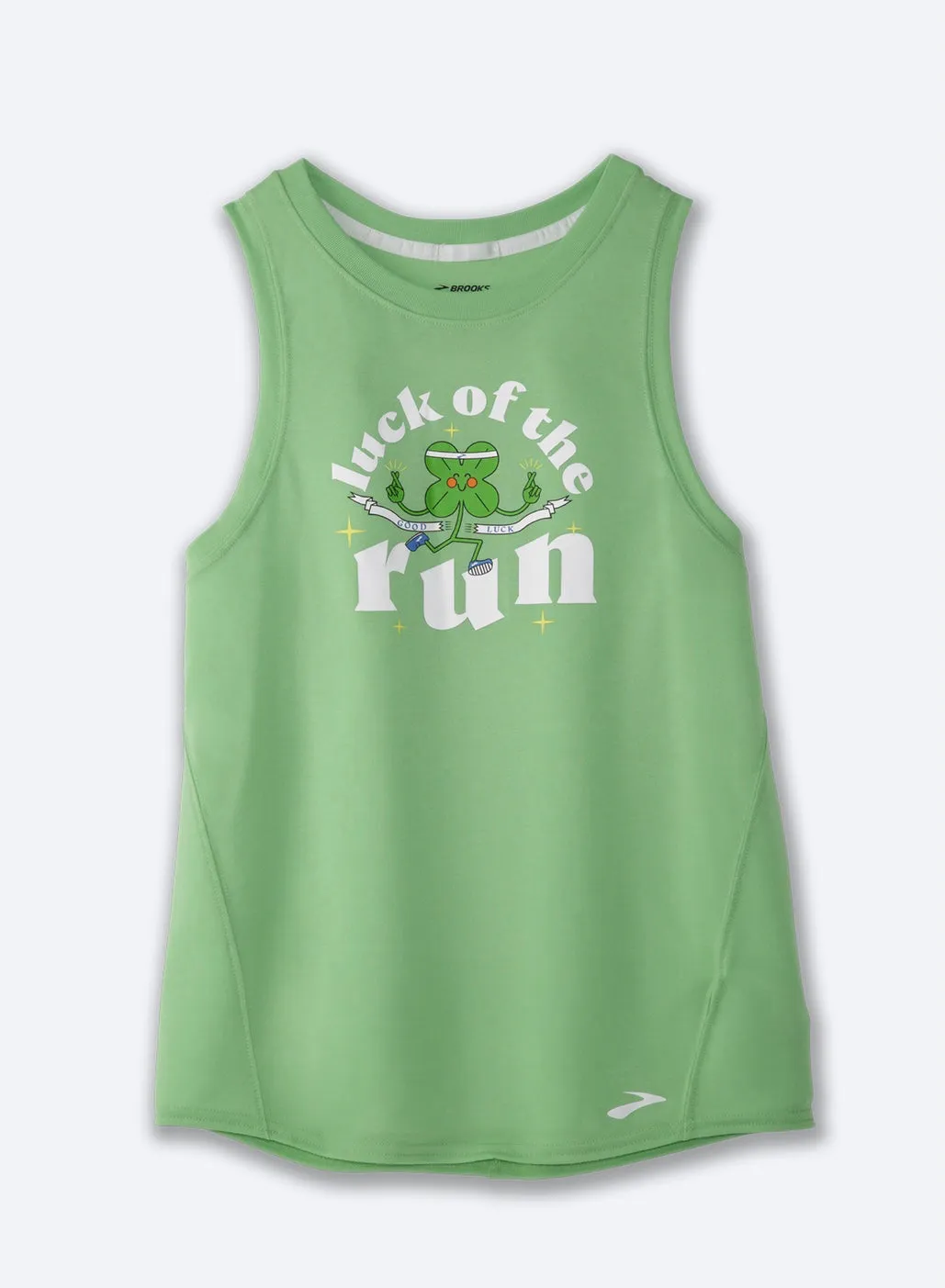 Brooks Women's Distance Graphic Tank Luck of the Run