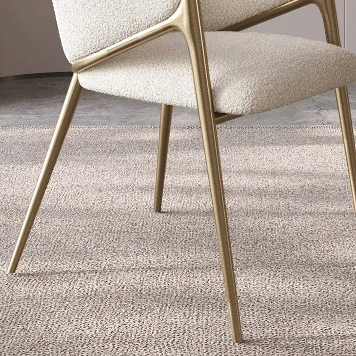 Carrie Curved and Bouclé Dining Chair