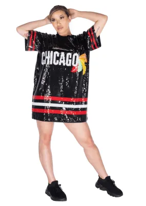 Chicago Hockey Sequin Dress