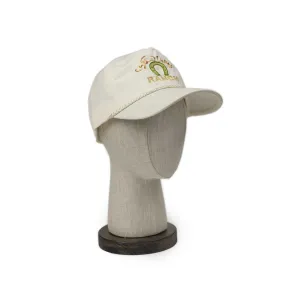 Exclusive Wythe Valley Ranch chainstitched cap in cream