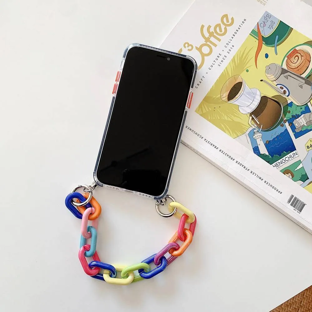 Graffiti Bracelet Colorful Chain Soft Phone Cases for iphone 12 11 pro max X XS XR 7 8 Plus SE 2020