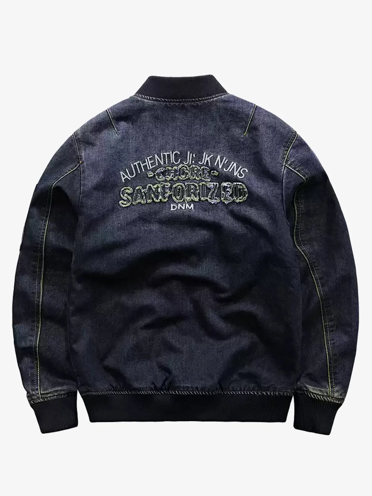 MA-1 Loose Denim Bomber Jacket