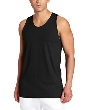 RUSSELL ATHLETIC MEN'S BASIC COTTON TANK TOP, BLACK, LARGE