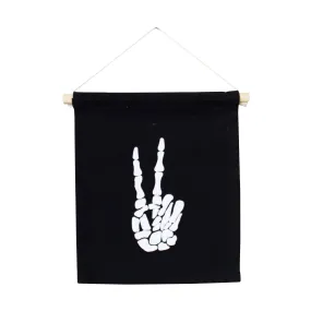 Skeleton Peace Sign Hang Sign