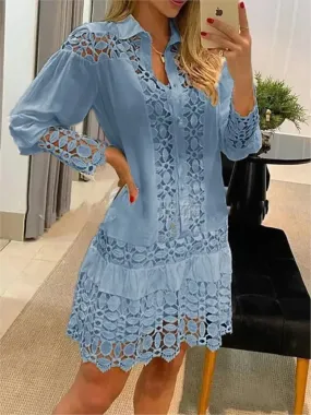 Spring Summer New Long Sleeve Women's Dress