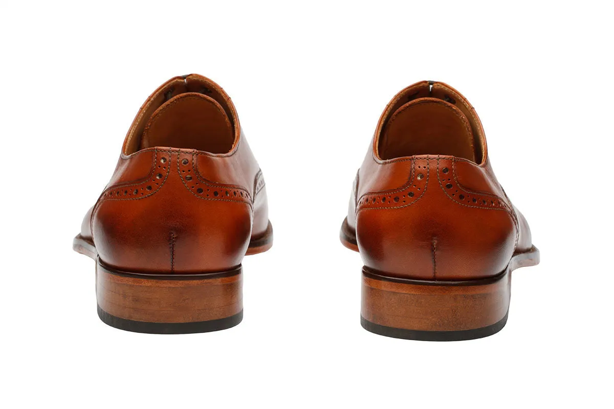 Toecap Brogue Oxford -Lab Tan