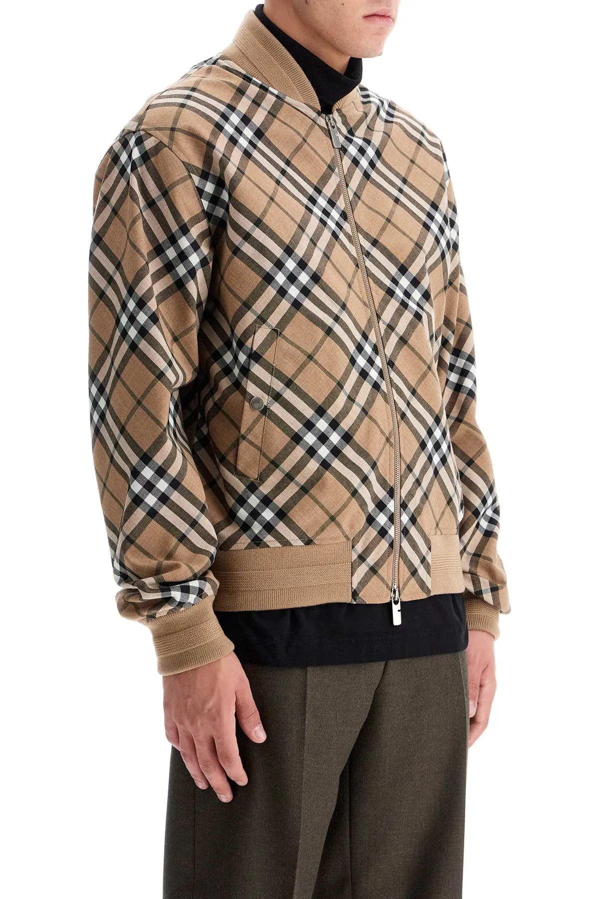 VINTAGE CHECK ZIP-UP JACKET