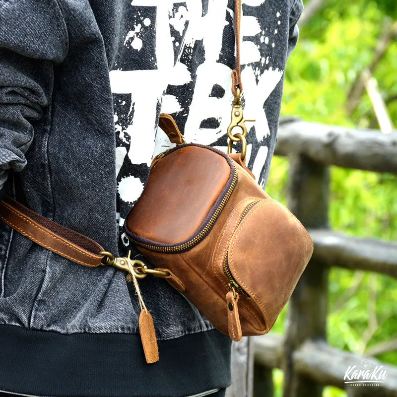 Vintage Small Leather Shoulder Bag