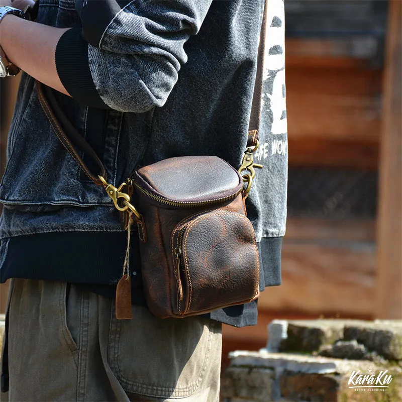 Vintage Small Leather Shoulder Bag