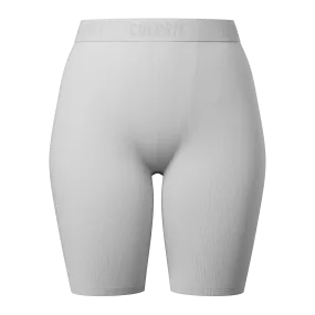 White Hot Ribbed Long-Cut LadyBoxers