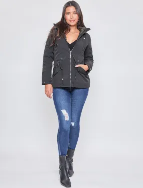 Women's Winter Puffer Lined Shell Jacket